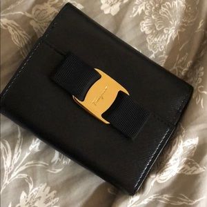 Salvatore Ferragamo black leather Wallet